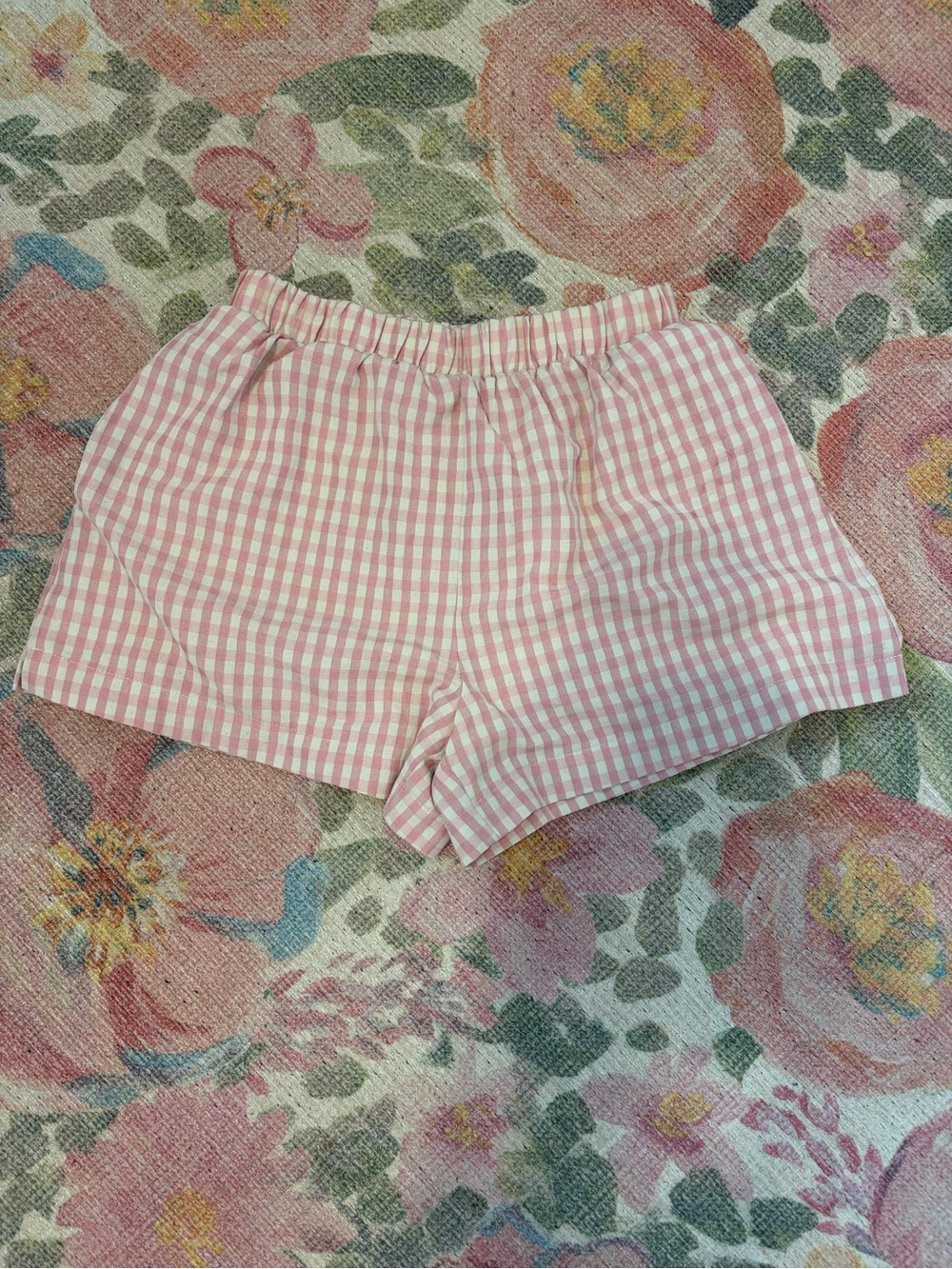 Grey bandit gingham shorts